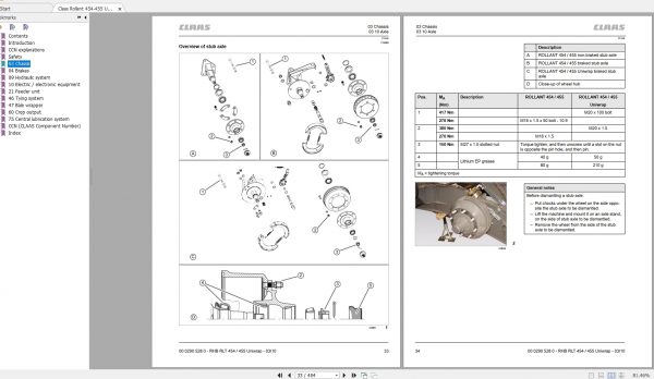 Claas Rollant 454 455 Uniwrap Repair Manual 2