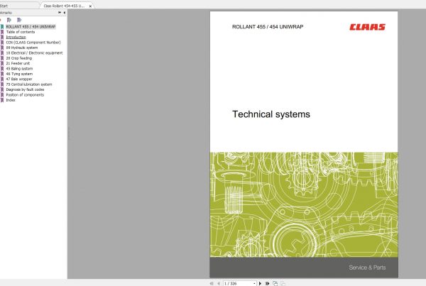 Claas Rollant 454 455 Uniwrap Repair Manual 4