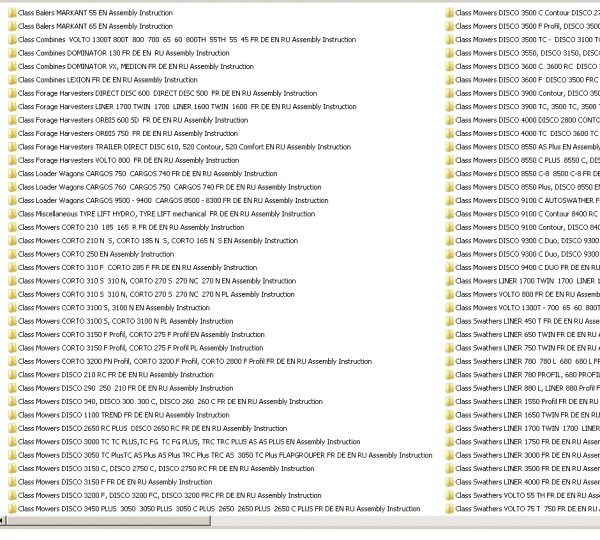 Class Agricultural Full Models PDF DVD Manuals 2