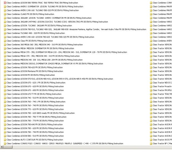 Class Agricultural Full Models PDF DVD Manuals 4