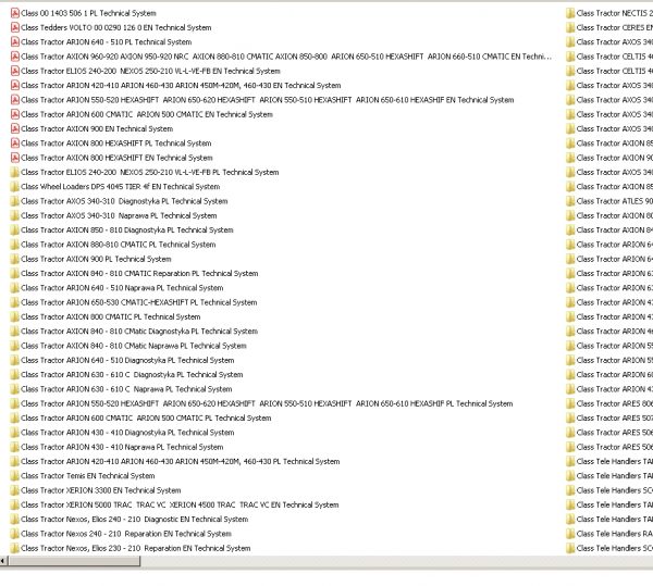 Class Agricultural Full Models PDF DVD Manuals 7