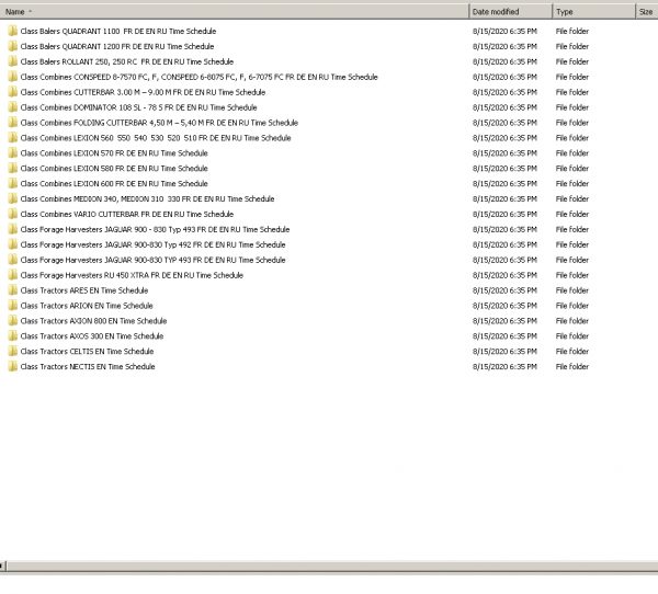 Class Agricultural Full Models PDF DVD Manuals 8