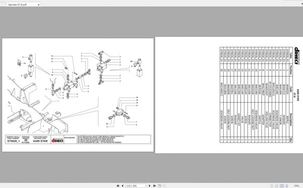 DIECI Agri Star 378 Spare Parts CatalogAXL0065 3