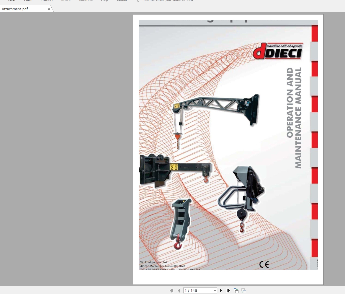 DIECI Attachment Operation Maintenance Manual 1