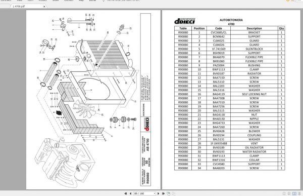 DIECI L 4700 Spare Parts CatalogAXL2001 3