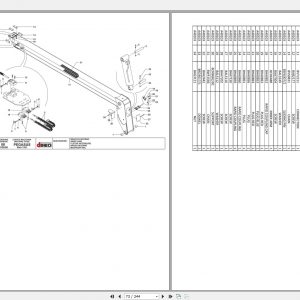 DIECI Pegasus 4025 Spare Parts CatalogAXL0057 2
