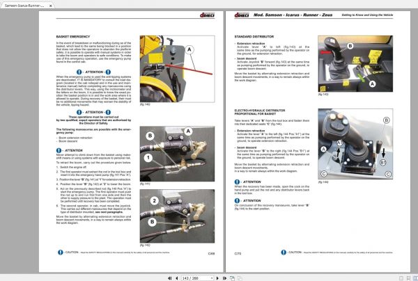DIECI Samson Icarus Runner Zeus Operation Maintenance ManualAXH1146 2