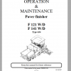 Dynapac Paver Finisher F121 141W Operation Maintenance ManualEN 1