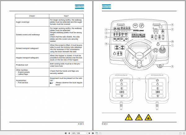 Dynapac Paver Finisher F2500W Operation Maintenance ManualEN 3