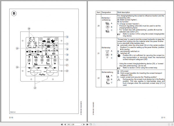 Dynapac Paver Finisher F7WF8WF8 4W Operating InstructionsEN 3