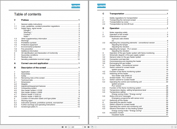 Dynapac Screed V5100TV EV6000TV E Operation Maintenance ManualEN 2