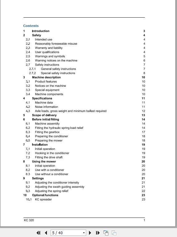 Fella EU KC320 Operators Manual 2016 FEL12789805EN01 2