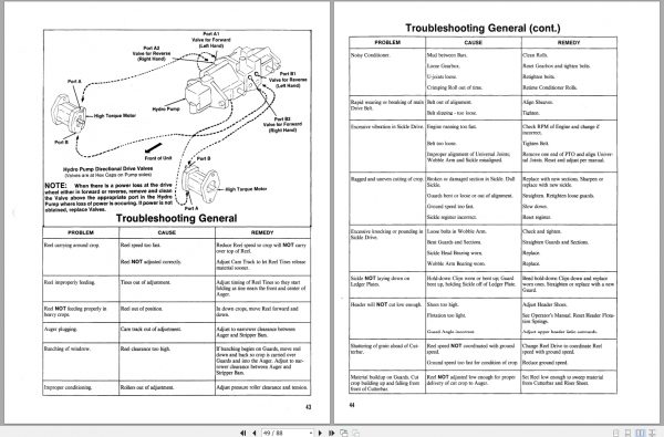 GEHL 2650 Self Propelled Mower Conditioner Operators Manual903923 3