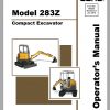 GEHL Compact Excavator 283Z Operators Manual918254 1