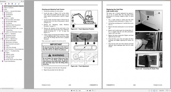 GEHL Compact Excavator 283Z Operators Manual918254 3