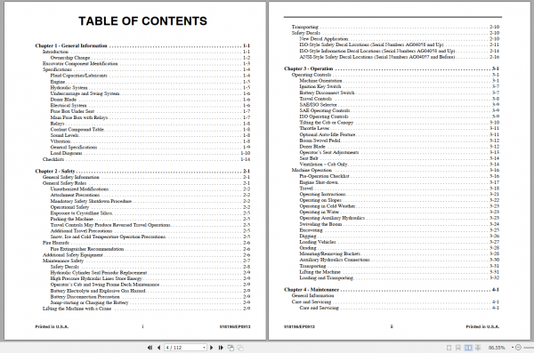 GEHL Compact Excavator 383Z Operators Manual918196 2