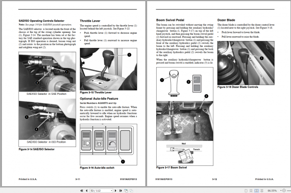 GEHL Compact Excavator 383Z Operators Manual918196 3
