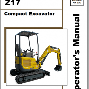 GEHL Compact Excavator Z17 Operators Manual50940103 1