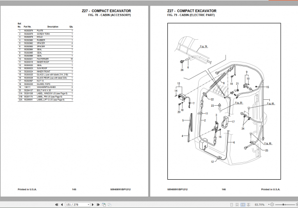 GEHL Compact Excavator Z27 Part Manual50940091 3