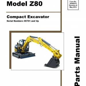 GEHL Compact Excavator Z80 Parts Manual50940214 1