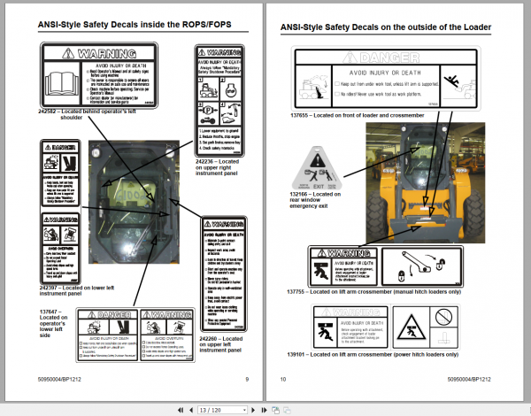 GEHL Skid Steer Loader V400 V400EU Operators Manual 3