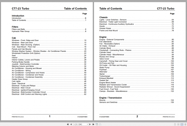 GEHL Telescopic Handler CT7 23 Turbo Parts Manual913293E 2