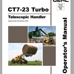 GEHL Telescopic Handler CT7 23 Turbo Parts Manual 1