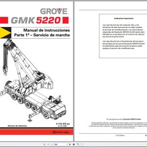 Grove Mobile Crane GMK5220 Part Manual Operating instructions Maintenance Manual2