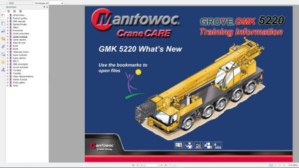 Grove Mobile Crane GMK5220 Training Information 1