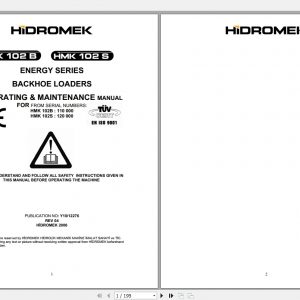 Hidromek Backhoe Loaders HMK102B102S Operating and Maintenance Manual 1