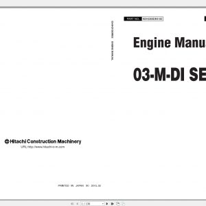 Hitachi KM 03 M DI E 00 Engine Manual 1