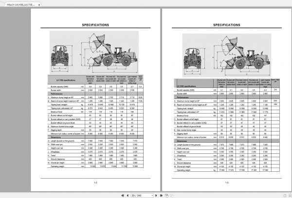Hitachi Loader LX145ELX170ELX210ELX290E Service ManualSM 42JE 02 2