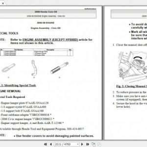 Honda Civic 2006 2011 Workshop Service Manual 2