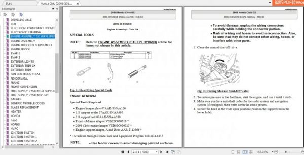 Honda Civic 2006 2011 Workshop Service Manual 2