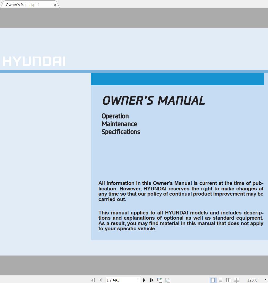 Hyundai Veloster 2018 2020 Workshop Manual 1