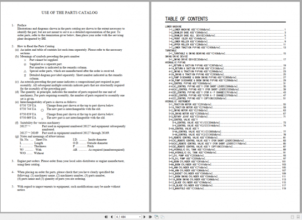 IHI Mini Excavator 38N Parts ManualEN 2