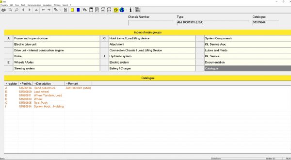 JUNGHEINRICH JETI ForkLift ET v435 072020 Spare Parts Catalog Full Instruction 2