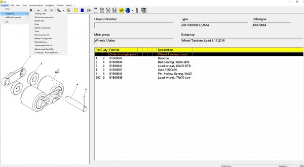 JUNGHEINRICH JETI ForkLift ET v435 072020 Spare Parts Catalog Full Instruction 9