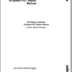 John Deere 18 Speed PST Technical Repair ManualEN 1