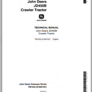 John Deere Crawler Tractor JD450B Technical Manual 1