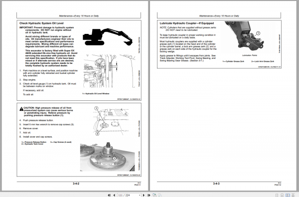 John Deere Excavator 350DLC Operators ManualEN 3