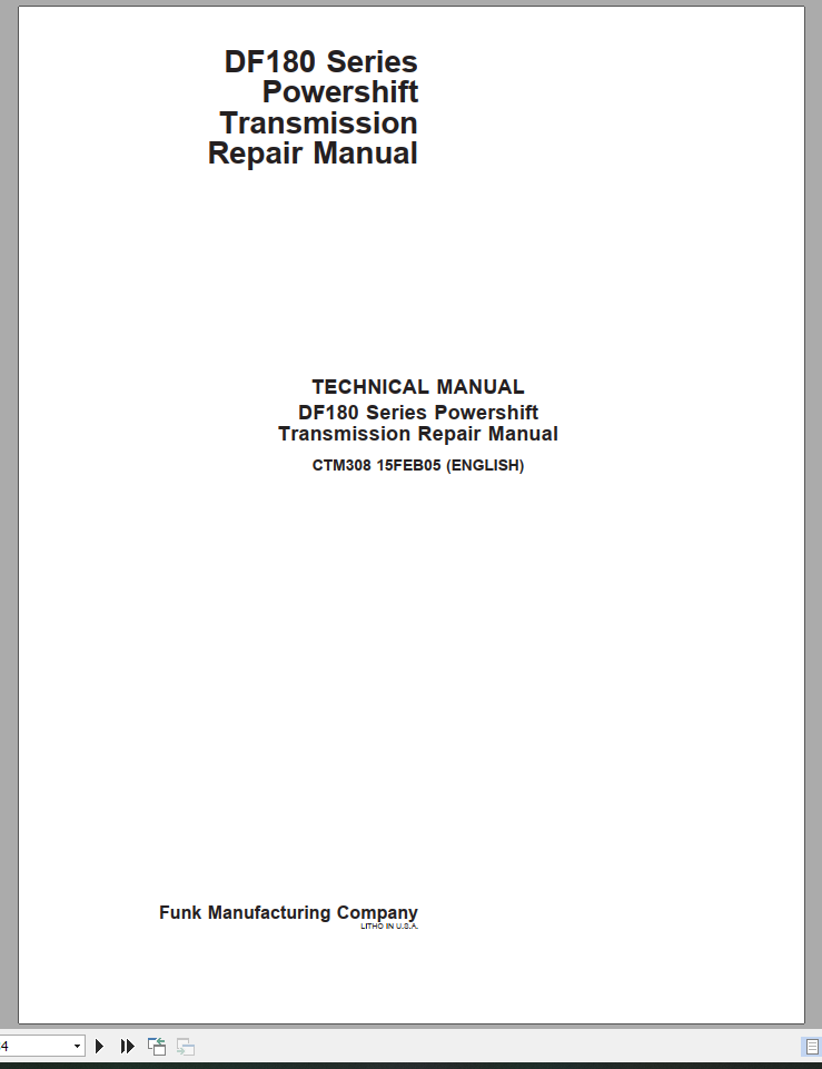 John Deere Powershift Transmission DF180 Repair Technical Manual_EN