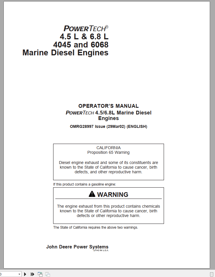 John Deere Powertech 1