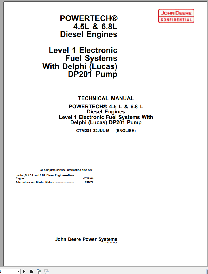 John Deere Powertech 45L 6