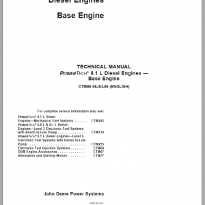 John Deere Powertech 81L Diesel Engines Technical ManualEN 2