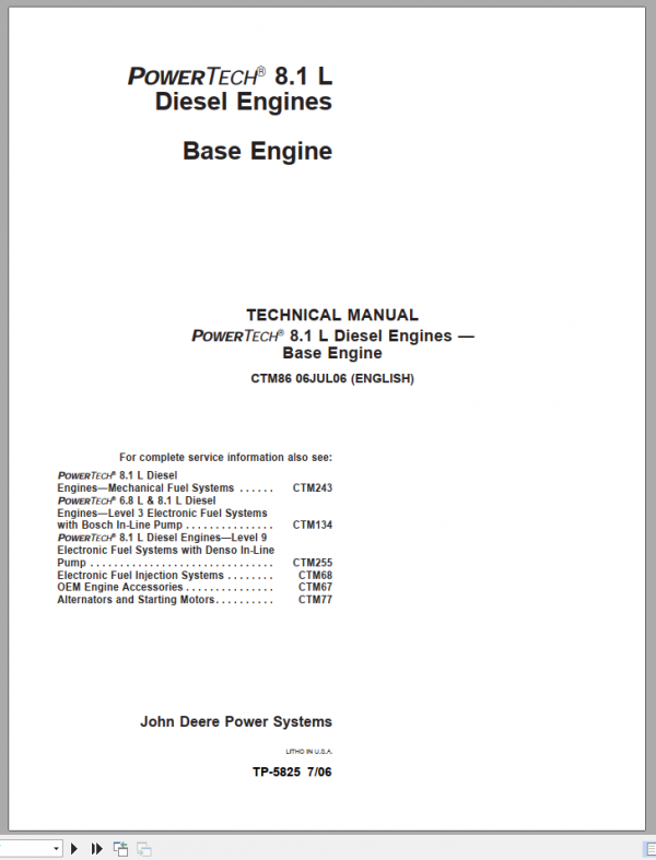 John Deere Powertech 81L Diesel Engines Technical ManualEN 2