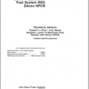 John Deere Powertech Plus 90L Diesel Level 14 Engines Technical ManualEN 2