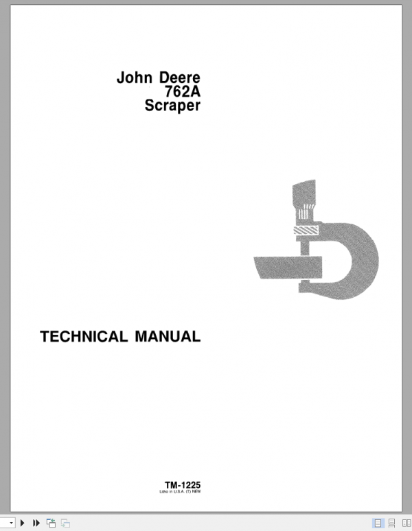 John Deere Scraper 762A Technical ManualEN 1