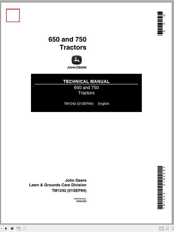 John Deere Tractors 650 750 Technical ManualEN 1