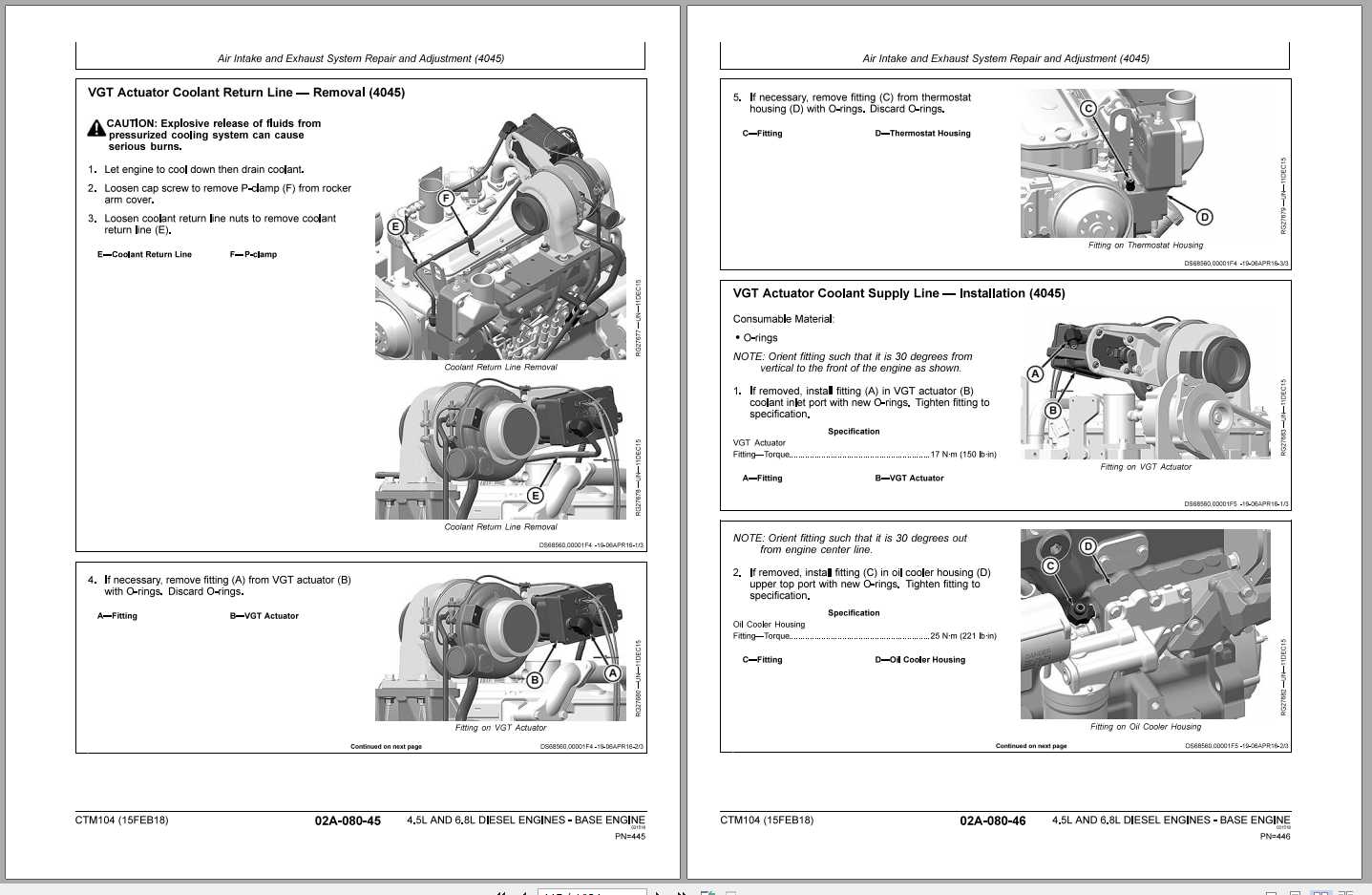 John Deere Wheel Loaders Stage III A CTM104 PWT 45 68 Base Workshop Manuals 1